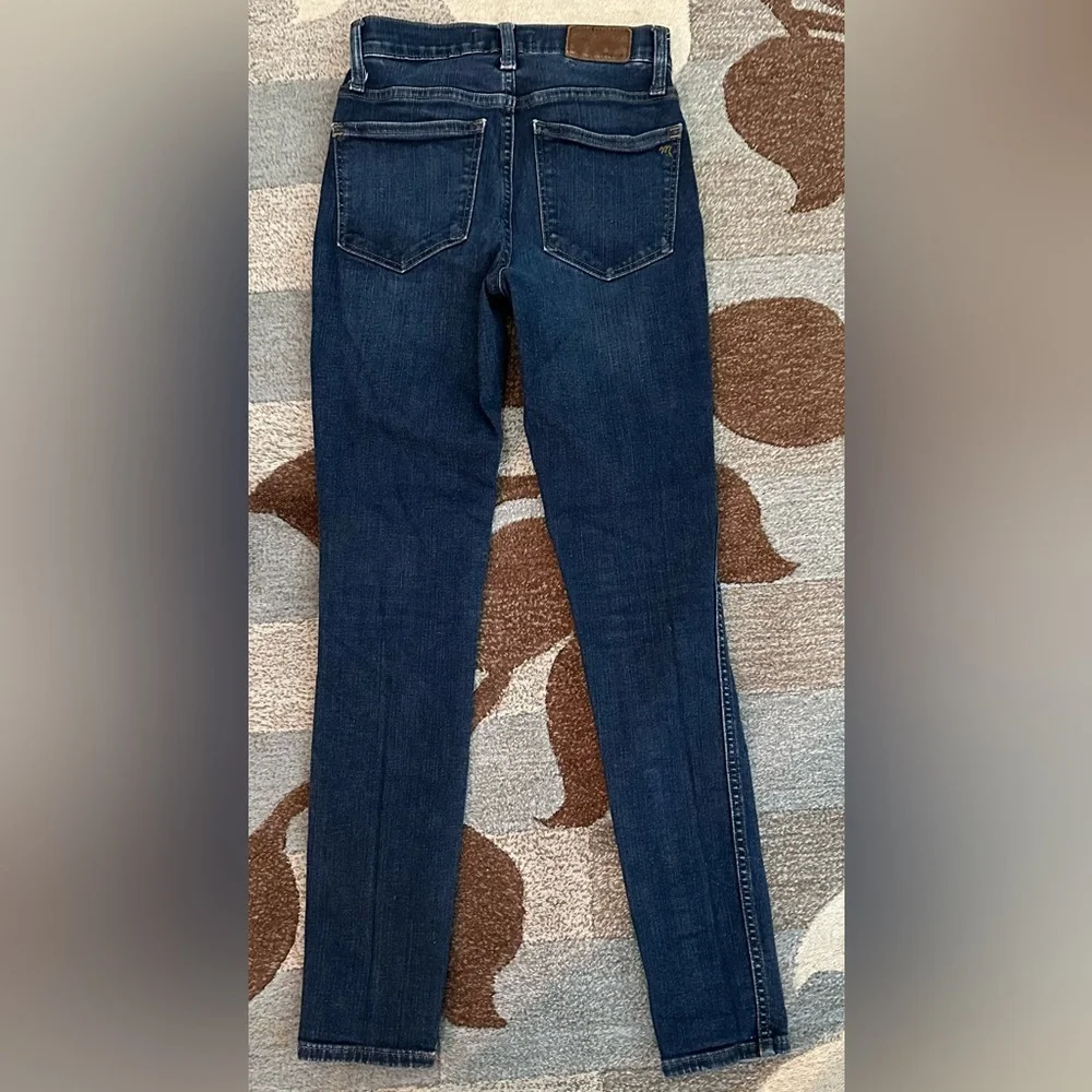 Madewell Dark Wash 10” High Rise Skinny Jeans